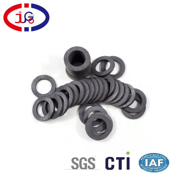 喇叭小磁环 抗干扰铁氧体黑磁铁 广东巨高磁铁厂家直供